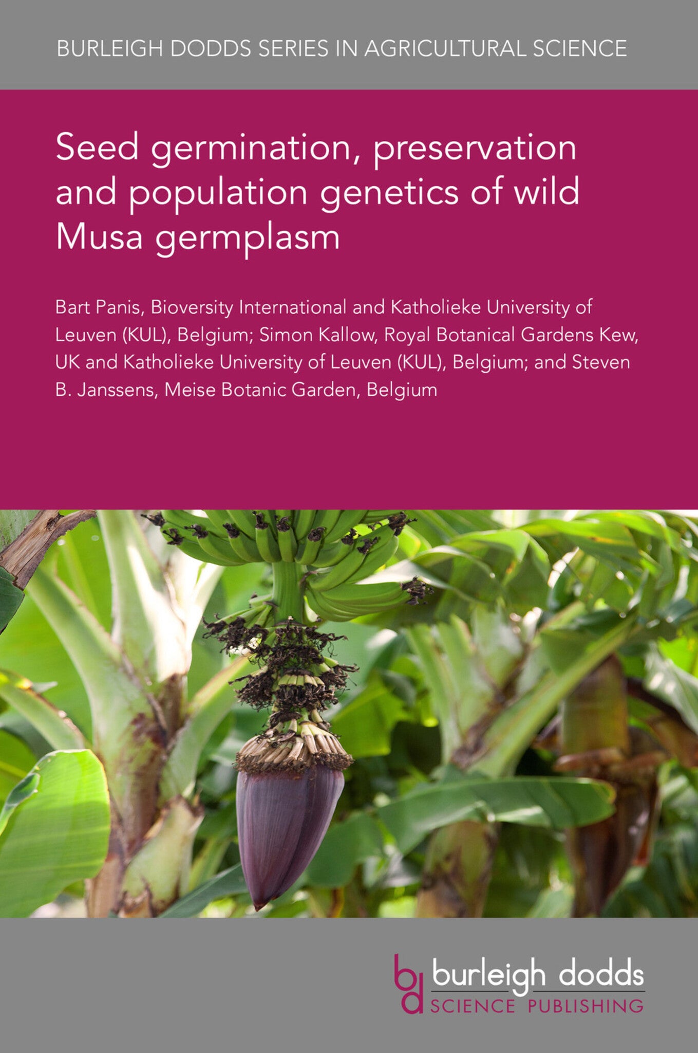 Cover image for Seed germination, preservation and population genetics of wild Musa germplasm ISBN 9781786769435